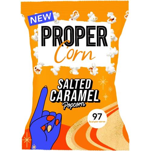 Propercorn Salted Caramel Popcorn 90g RRP £1.60 CLEARANCE XL 99p
